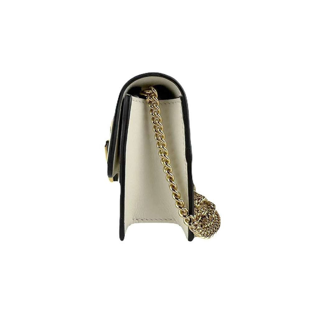 Gucci Leather Bag Sylvie Shoulder White